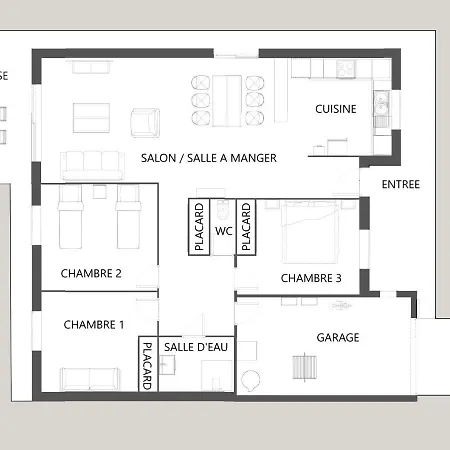 Ferienhaus Agreable Maison Familiale *